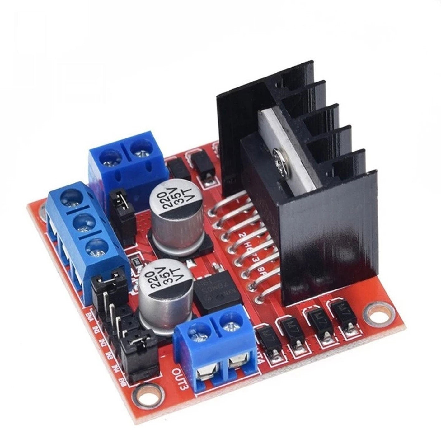 L298N Motor Driven Board Module DC Stepper Motor Motor Intelligent Vehicle Robot Accessories