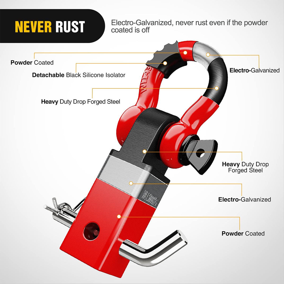 Off-road Vehicle Trailer Arm Shackle Car Accessories
