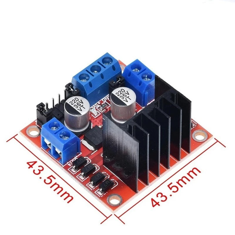 L298N Motor Driven Board Module DC Stepper Motor Motor Intelligent Vehicle Robot Accessories